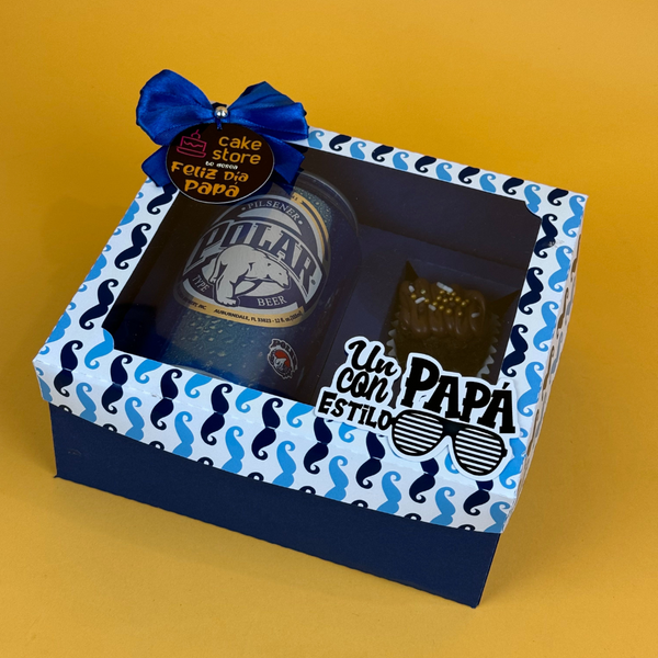 Box Beer Cake Store para Papá - Blue