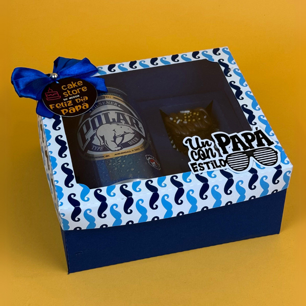 Box Beer Cake Store para Papá - Blue