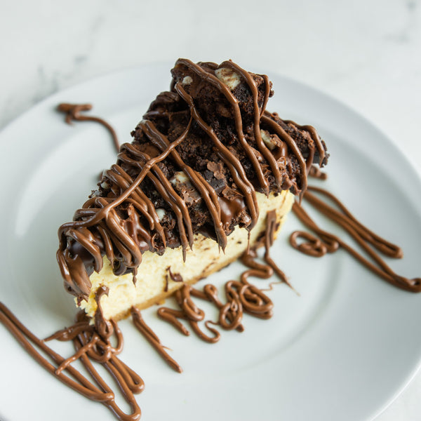 Torta Cheesecake de Nutella con Brownie